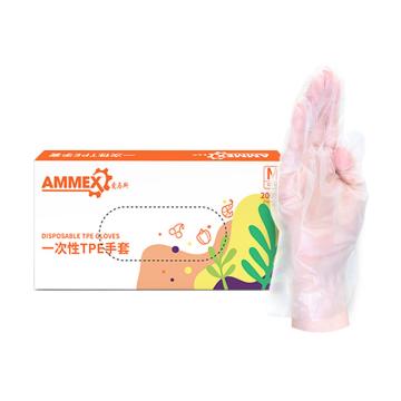 AMMEX/爱马斯 一次性TPE手套TPE200C200只/盒，20盒/箱M码