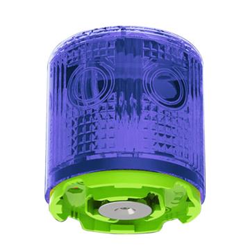 SAFEWARE/安赛瑞 太阳能警示灯，闪烁路障爆频信号，高空塔机夜间施工灯，蓝色，机械闪烁磁钢款