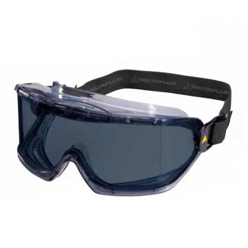 DELTAPLUS/代尔塔 护目镜，101129，GALERAS SMOKE 防雾防刮擦防强光 黑色镜片