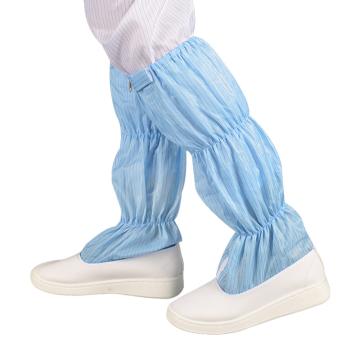 翰洋洁净 竖条纹防静电长筒靴，PU底，H-3516 蓝色 38 单位：双