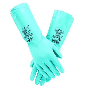 Honeywell/霍尼韦尔 无衬丁腈防化手套,LA102G-08