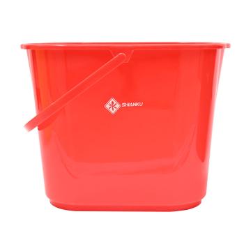 食安库 14L多功能刻度水桶 红色,150394
