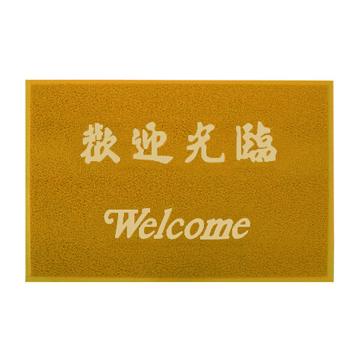 3M朗美 地垫 ,6050黄色 80cm*120cm（欢迎光临）