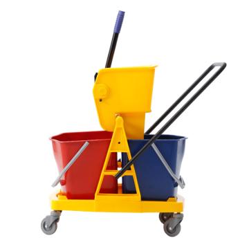 BAIYUN CLEANING/白云清洁 小号双桶榨水车 ,AF08075 34L 拖把挤水桶酒店物业保洁用品甩水清洁