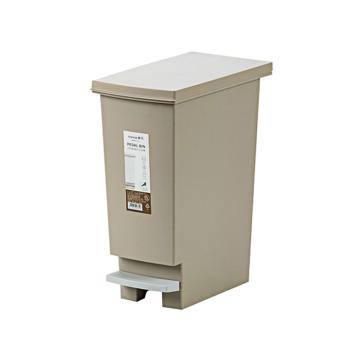 CHAHUA/茶花 洁纳带盖脚踏式垃圾桶 ,205004 30L咖色