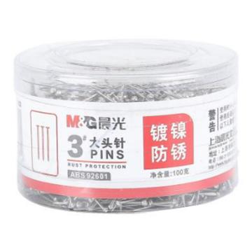 M&G/晨光 办公用3号大头针 PVC筒装 ,ABS92601