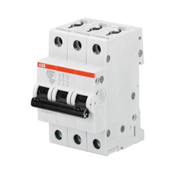 ABB 微型断路器 S203M 3P 6A C型，S203M-C6DC 直流