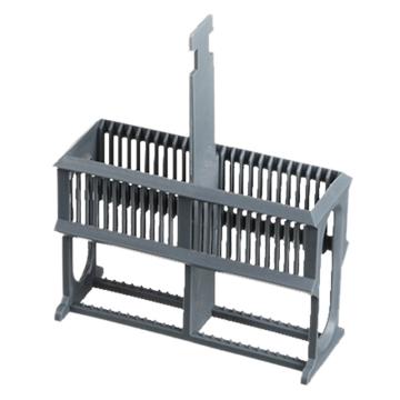 SAFEWARE/安赛瑞 染色缸架 24片塑料载玻片染色架 玻片架 单架子灰色 不含玻片，6A00128，24个/包