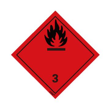 SAFEWARE/安赛瑞 危险品标识-易燃液体 3 ， 高性能不干胶，100mm×100mm，32005，20张/包