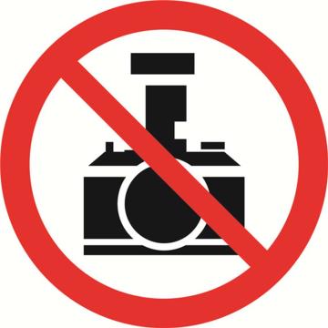 SAFEWARE/安赛瑞 交通标识-禁止拍照，铝板覆反光贴膜，背后带铝槽，Ф600mm，11002