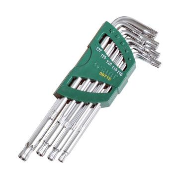 SATA/世达 花形内六角扳手套装，9件加长球头型，09715