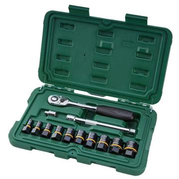 SATA/世达 6.3x10MM打滑螺栓拆卸套筒组套，13件套，09137