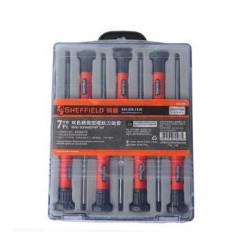 SHEFFIELD/钢盾 精密螺丝批，7件套，7pc一/十字，S037008