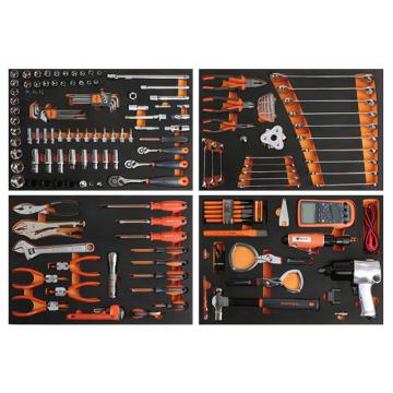 SHEFFIELD/钢盾 128件汽保通用维修组套(不含工具车），S025041