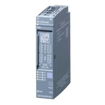 SIEMENS/西门子 ET 200SP， 模拟式输入端模块， AI 8XI 2-/4 线制，6ES7134-6GF00-0AA1