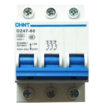 CHINT/正泰 微型断路器 ,DZ47-60 3P 20A C型