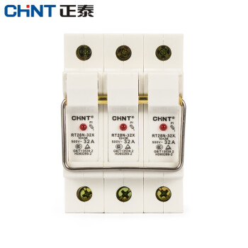 CHINT/正泰 RT28系列圆筒形帽熔断器底座，底座RT28N-32X 3P